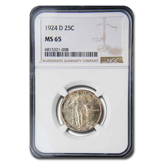 1924-D Standing Liberty Quarter MS-65 NGC 1924-D Standing Liberty Quarter MS-65 NGC